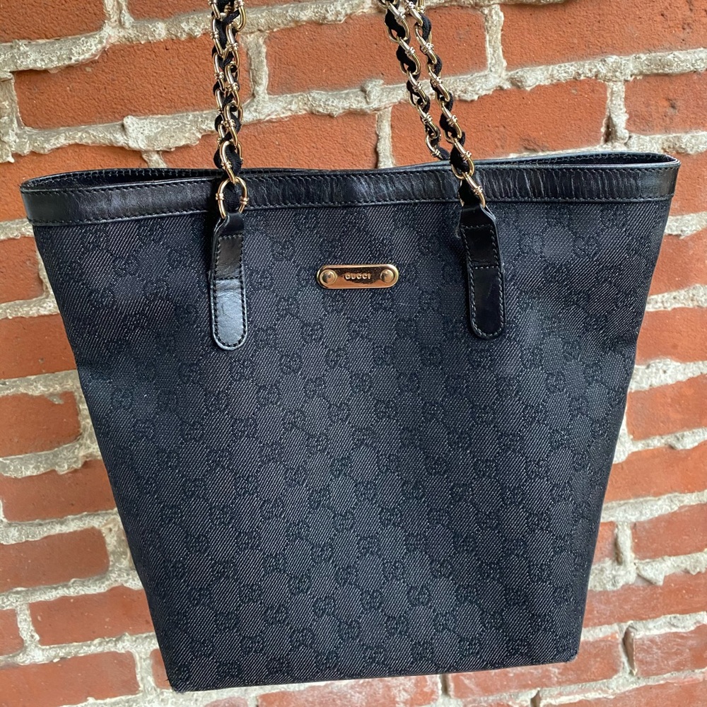 GUCCI Canvas Monogram Tote